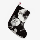 天月スカイユニバースゴッドナイトイラストレーション スモールクリスマスストッキング (正面 (吊り時))