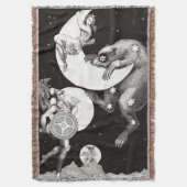 天月スカイユニバースゴッドナイトイラストレーション スローブランケット (正面縦)