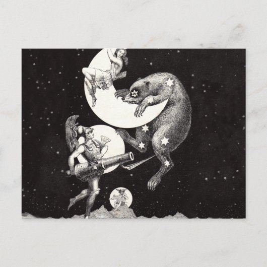 天月スカイユニバースゴッドナイトイラストレーション ポストカード (正面)