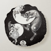 天月スカイユニバースゴッドナイトイラストレーション ラウンドクッション (裏面)