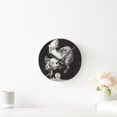天月スカイユニバースゴッドナイトイラストレーション ラウンド壁時計 (ホーム)