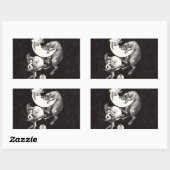 天月スカイユニバースゴッドナイトイラストレーション 長方形シール (シート)