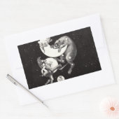 天月スカイユニバースゴッドナイトイラストレーション 長方形シール (封筒)