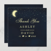 天月スターズミッドナイトブルーサンキューカード サンキューカード (正面/裏面)