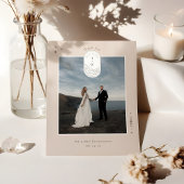 天月スターズモノグラムボホーありがとう写真 サンキューカード