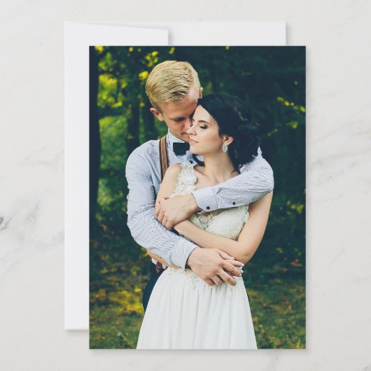 天月スターズArchフローラ写真結婚ズ 招待状 (裏面)