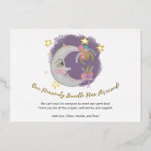 天月スター花誕生発表 箔招待状 (正面)