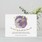 天月スター花誕生発表 箔招待状 (立ち正面)