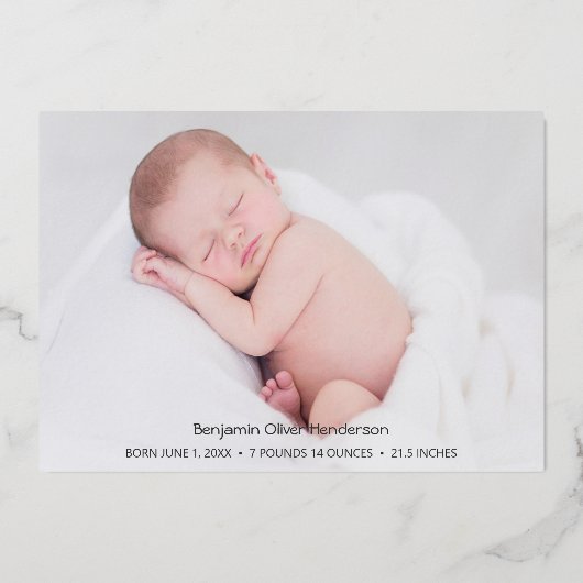 天月スター花誕生発表 箔招待状 (裏面)