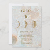 天月名前をカスタムする結婚の座席表 案内状 (正面)