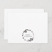 天月相スネークロパーソナライズされたゴ ノートカード (正面/裏面)