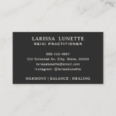 天月相フローラ神秘的ホリスティック 名刺 (裏面)