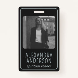 天月相神秘的なスピリチュアル写真 バッジ