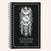 天月相神秘的なホリスティックスピリチュアル ノートブック (正面)