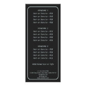 天月相神秘的なホリスティックスピリチュアル ラックカード (裏面)