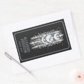 天月相神秘的なホリスティックスピリチュアル 長方形シール (封筒)