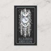 天月相神秘的なホリスティックQRコード 名刺 (正面)