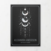 天月相神秘的スピリチュアルQRコード 三つ折りカード (カバー)