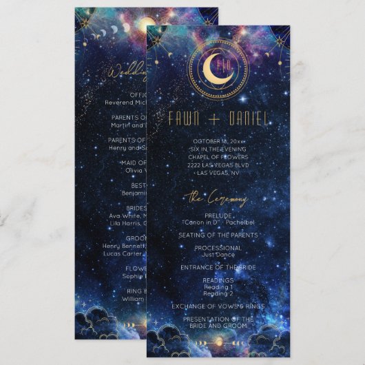 天月相結婚式 プログラム (正面/裏面)