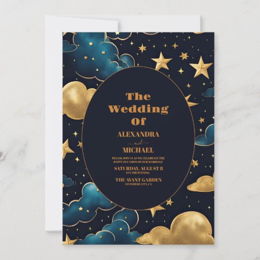 天月結婚星 招待状 (正面)