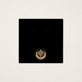 天月金ゴールドブラックイヤリングディスプレイカード (正面)