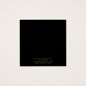 天月金ゴールドブラックイヤリングディスプレイカード (裏面)