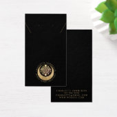 天月金ゴールドブラックイヤリングネックレスディスプレイ (デスク)