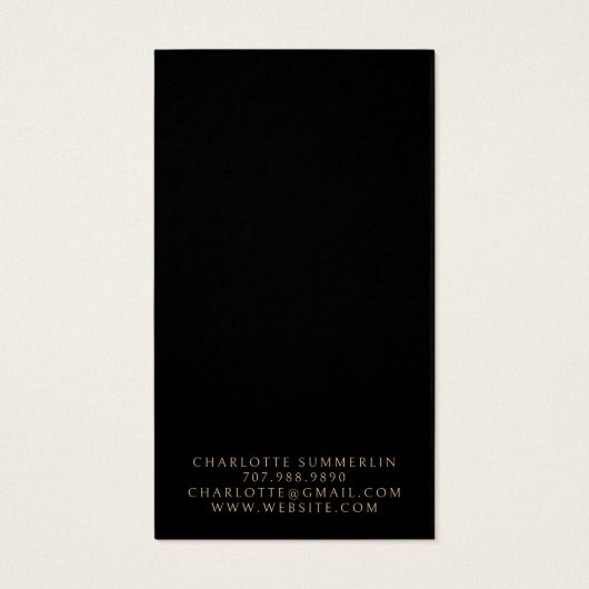 天月金ゴールドブラックイヤリングネックレスディスプレイ (裏面)