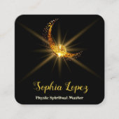 天月金ゴールド ミニマル スクエア名刺 (正面)