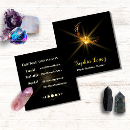 天月金ゴールド ミニマル スクエア名刺