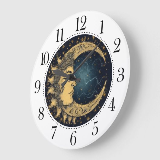 天月顔 ラージ壁時計 (傾斜)