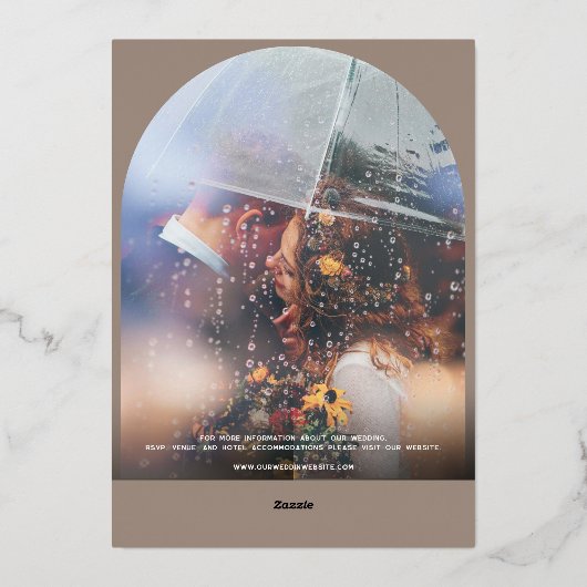 天月&サンクレストモノグラム結婚ズ 箔招待状 (裏面)