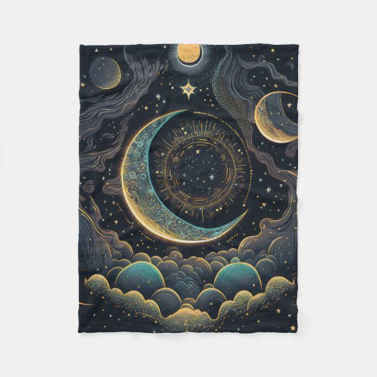 天月 フリースブランケット (正面)