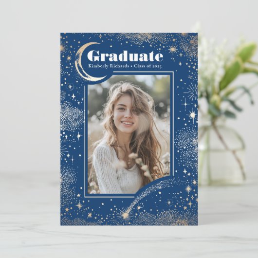 天月・星の大学院写真卒業 招待状 (スタンド正面)