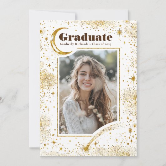 天月・星の大学院写真卒業 招待状 (正面)