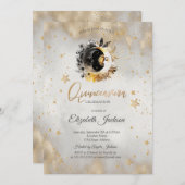 天月、星の花キンセアニェラ 招待状 (正面/裏面)