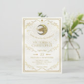 天月&星フェイク金ゴールド結婚ズ 招待状 (スタンド正面)