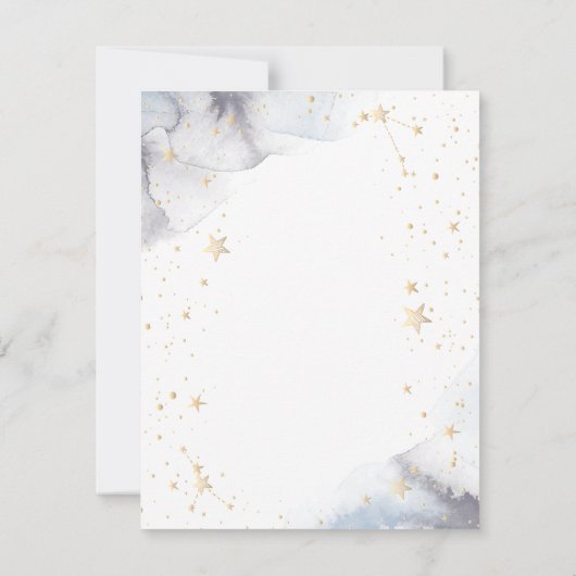 天月、星招待状 招待状 (裏面)