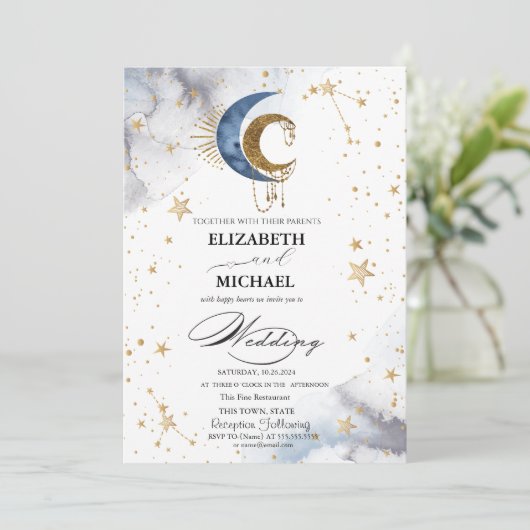 天月、星文字 招待状 (スタンド正面)