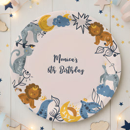 天望動物の誕生日 ペーパープレート