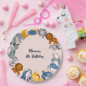 天望動物の誕生日 ペーパープレート (パーティー)