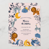 天望動物の誕生日 招待状 (正面/裏面)