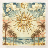 天極楽園 ガラスコースター (正面)