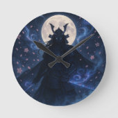 天武衣ダークアニメファンタジー戦士 ラウンド壁時計 (正面)