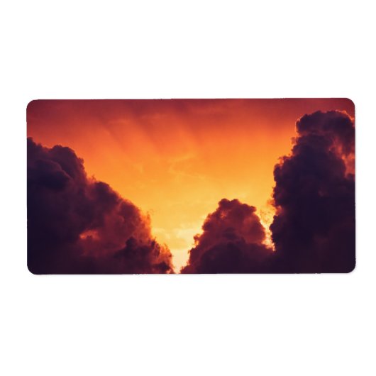 天気が良い ラベル (正面)