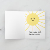 天気の下で回復するか、がんカード カード (内部)