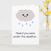 天気の下で回復するか、がんカード カード (黄色い花)