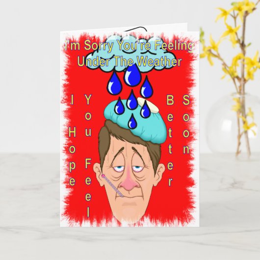 天気の下で カード (黄色い花)