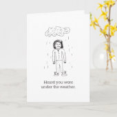 天気の下 – 良いカードを取得 カード (黄色い花)