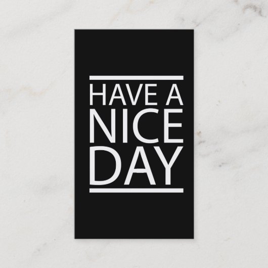 天気の良い日のデザインを持って下さい 名刺 (正面)